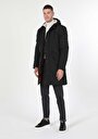 thumb-Afișați detalii pentru Palton De Barbati Negru Regular Fit  Cl1055715