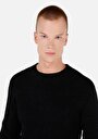 thumb-Afișați detalii pentru Pulover De Barbati Negru Regular Fit  Cl1071036