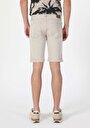 thumb-Afișați detalii pentru Regular Fit Talie Medie Pantaloni Scurți Bej Pentru Bărbați