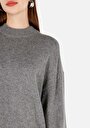 thumb-Afișați detalii pentru Pulover De Dama Gri Regular Fit  Cl1070209
