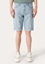 thumb-Afișați detalii pentru Blugi Scurti De Barbati Albastru Regular Fit 045 DAVID