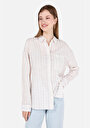 thumb-Afișați detalii pentru Camasa Cu Maneca Lunga De Dama Ecru Regular Fit  Cl1068910