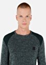 thumb-Afișați detalii pentru Pulover De Barbati Verde Regular Fit  Cl1069881
