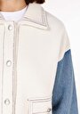 thumb-Afișați detalii pentru Cardigan Alb Pentru Femei Regular Fit