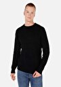 thumb-Afișați detalii pentru Pulover De Barbati Negru Regular Fit  Cl1071036