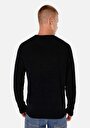 thumb-Afișați detalii pentru Pulover De Barbati Negru Regular Fit  Cl1071036