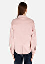 thumb-Afișați detalii pentru Cămașă Regular Fit Cămașă Cu Mânecă Lungă Roz Pentru Femei
