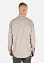 thumb-Afișați detalii pentru Regular Fit Classic Collar Drept Cămașă Cu Mânecă Lungă Stone Pentru Bărbați