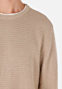 thumb-Afișați detalii pentru Pulover De Barbati Bej Regular Fit  Cl1071672