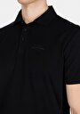 thumb-Afișați detalii pentru Tricou Polo Cu Maneca Scurta De Barbati Negru Regular Fit  Cl1072842
