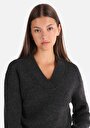 thumb-Afișați detalii pentru Pulover De Dama Antracit   Cl1065971