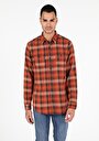 thumb-Afișați detalii pentru Camasa Cu Maneca Lunga De Barbati Roşu Regular Fit  Cl1051388