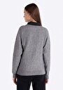 thumb-Afișați detalii pentru Pulover De Dama Gri Regular Fit  Cl1066256