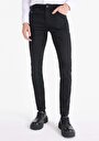 thumb-Afișați detalii pentru Blugi Negri Pentru Bărbați Cu Talie Joasă Și Talie İngustă Slim Fit