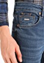 thumb-Afișați detalii pentru Blugi İndigo Pentru Bărbați Cu Talie Dreaptă Cu Talie Dreaptă