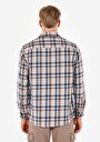 thumb-Afișați detalii pentru Cămașă Comfort Fit Neck Cămașă În Carouri Cămașă Cu Mânecă Lungă Multicolor Pentru Bărbați