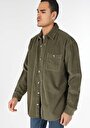 thumb-Afișați detalii pentru Camasa Cu Maneca Lunga De Barbati Kaki   Cl1059760