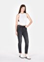 thumb-Afișați detalii pentru Pantaloni De Dama Negru Slim Fit 703 Carla Cl1072458