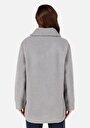 thumb-Afișați detalii pentru Regular Fit Hanorac Gri Pentru Femei Cu Fermoar