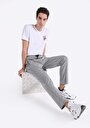 thumb-Afișați detalii pentru Pantaloni De Trening De Barbati Gri Slim Fit  Cl1065130
