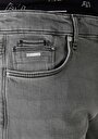 thumb-Afișați detalii pentru Blugi Gri Pentru Bărbați Cu Talie Dreaptă Cu Talie Dreaptă