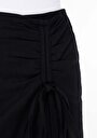 thumb-Afișați detalii pentru Fusta Midi Fusta Neagră Dreaptă Pentru Femei