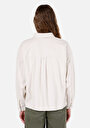 thumb-Afișați detalii pentru Camasa Cu Maneca Lunga De Dama Ecru Regular Fit  Cl1072492