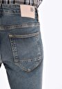 thumb-Afișați detalii pentru Blugi Din Denim Pentru Bărbați Cu Talie Joasă Și Talie İngustă Slim Fit