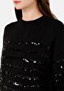 thumb-Afișați detalii pentru Pulover De Dama Negru Regular Fit  Cl1071142
