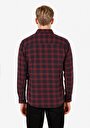 thumb-Afișați detalii pentru Camasa Cu Maneca Lunga De Barbati Bordo Regular Fit  Cl1071461