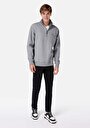 thumb-Afișați detalii pentru Tricou Cu Maneca Lunga De Barbati Gri Regular Fit  Cl1066734