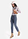 thumb-Afișați detalii pentru Blugi Din Denim Pentru Femei Slim Fit