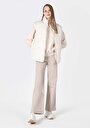 thumb-Afișați detalii pentru Vesta De Dama Ecru Regular Fit  Cl1062216