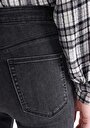 thumb-Afișați detalii pentru Blugi Negri Pentru Femei Skinny Fit