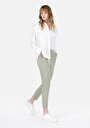 thumb-Afișați detalii pentru Pantaloni De Dama Verde Regular Fit  Cl1068239