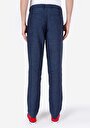thumb-Afișați detalii pentru Regular Fit Talie Medie Picior Drept Pantaloni Bleumarin Pentru Bărbați