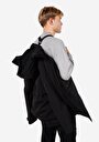 thumb-Afișați detalii pentru Palton Negru Pentru Bărbați Regular Fit
