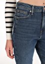 thumb-Afișați detalii pentru Blugi İndigo Pentru Femei Mom Fit