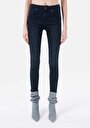 thumb-Afișați detalii pentru Skinny Fit Talie Medie Super Narrow Leg Blugi İndigo Pentru Femei