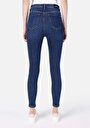 thumb-Afișați detalii pentru Blugi Skinny Fit Indigo Închis Pentru Femei