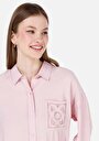 thumb-Afișați detalii pentru Camasa Cu Maneca Lunga De Dama Roz Regular Fit  Cl1068902