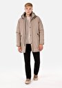thumb-Afișați detalii pentru Palton Bej Pentru Bărbați Regular Fit