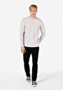 thumb-Afișați detalii pentru Tricou Cu Maneca Lunga De Barbati Alb Regular Fit  Cl1071028
