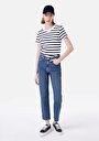 thumb-Afișați detalii pentru Blugi Slim Fit Indigo Pentru Femei