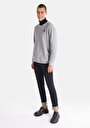 thumb-Afișați detalii pentru Tricou Cu Maneca Lunga De Barbati Gri Regular Fit  Cl1065597