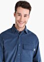 thumb-Afișați detalii pentru Camasa Cu Maneca Lunga De Barbati Albastru   Cl1065712