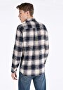 thumb-Afișați detalii pentru Cămașă Cu Gât În Carouri Cămașă Cu Mânecă Lungă Bleumarin Pentru Bărbați