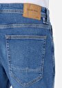thumb-Afișați detalii pentru Regular Fit Mid Waist Slim Leg Blugi Din Denim Pentru Bărbați