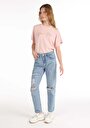 thumb-Afișați detalii pentru Pantaloni De Dama Albastru Boyfriend Fit 893 Julia Cl1067508