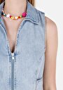 thumb-Afișați detalii pentru Vesta De Dama Denim Slim Fit  Cl1069618